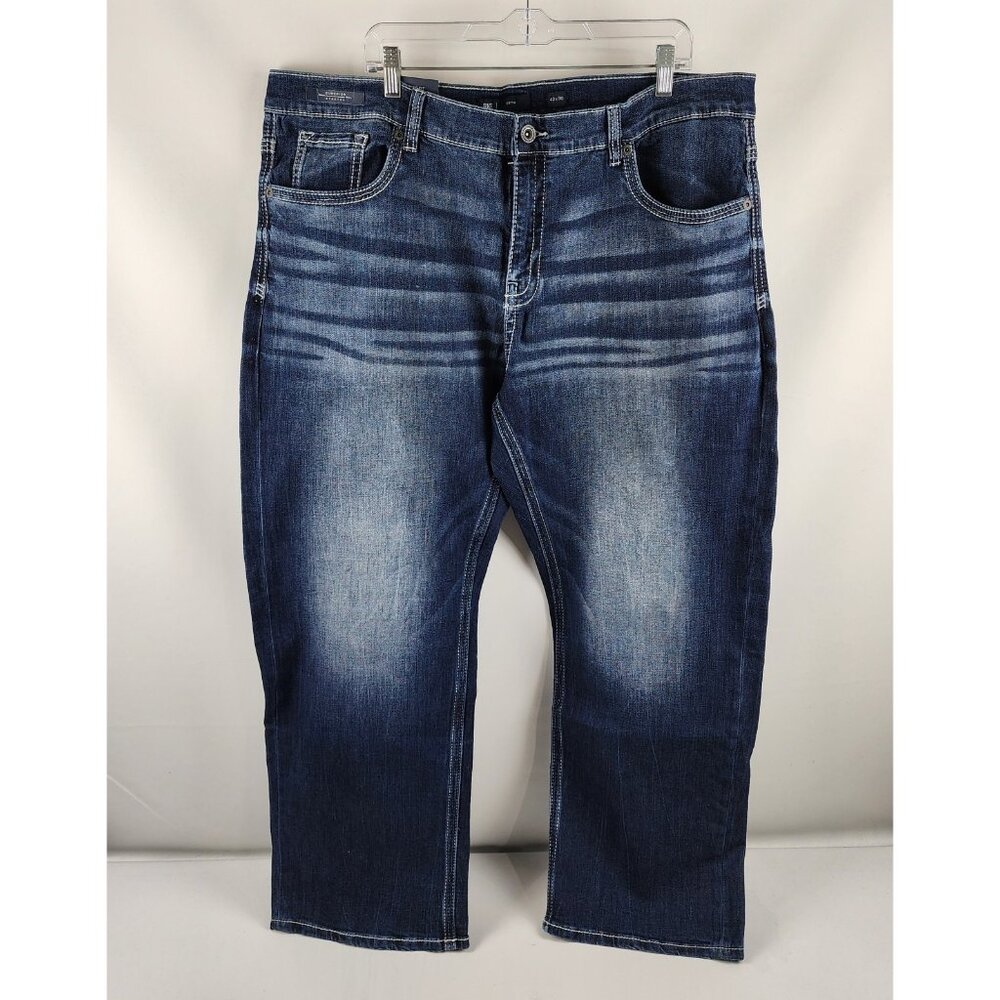 SOLD OUT BKE Jeans Men 42x30 Blue Seth Straight Leg Denim NWT